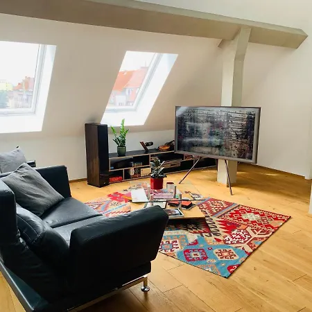 Ferienwohnung Exklusives Penthouse im ehemaligen Bunker Hannover Exterior foto
