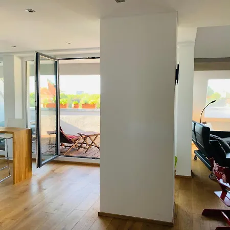 Ferienwohnung Exklusives Penthouse im ehemaligen Bunker Hannover Exterior foto